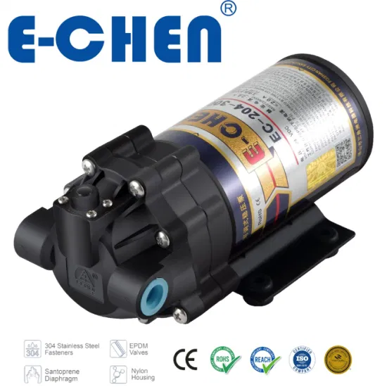 Pressure Pump 75gpd 10-40psi Inlet 0.85L/M @70psi Max 140psi Stabilized Outlet Pressure Ec204